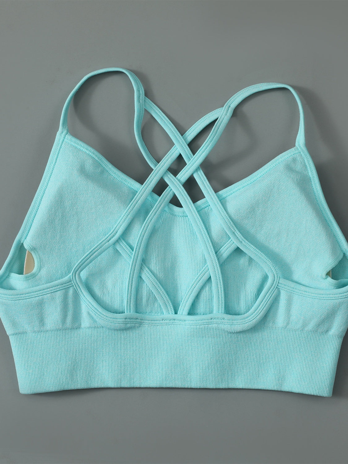 Crisscross Spaghetti Strap Active Bra