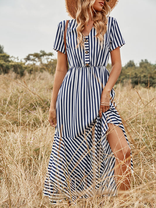 Summer Stripes Midi Dress