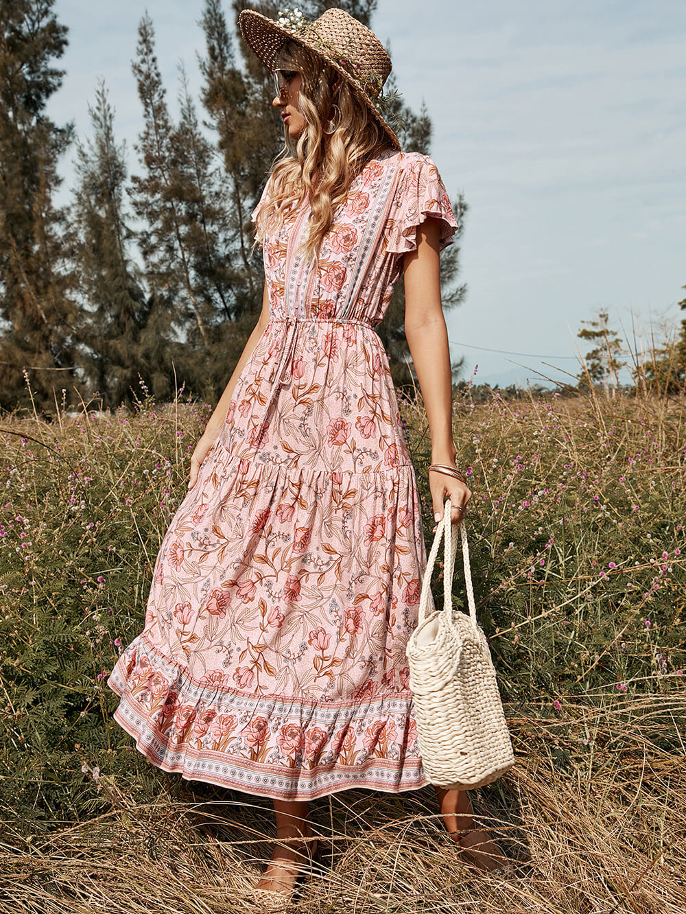 Flower Haven Midi Dress