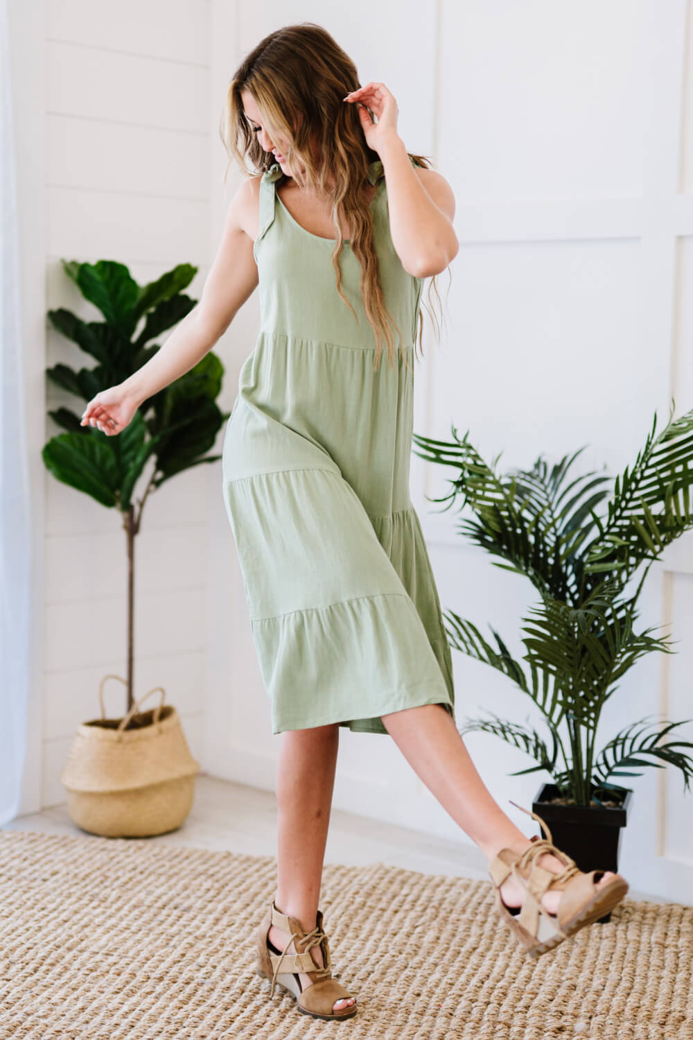 Nothing Sweeter Tiered Midi Dress