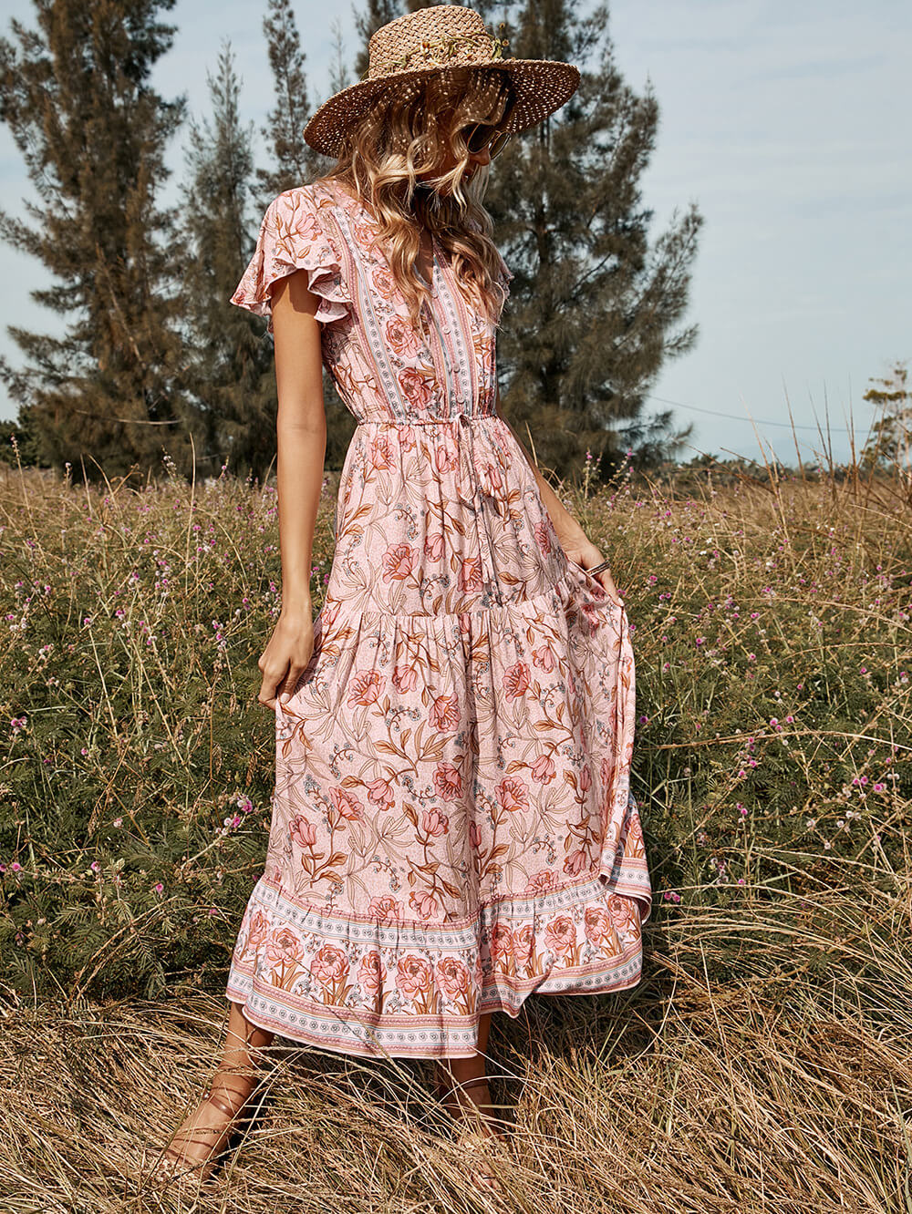 Flower Haven Midi Dress