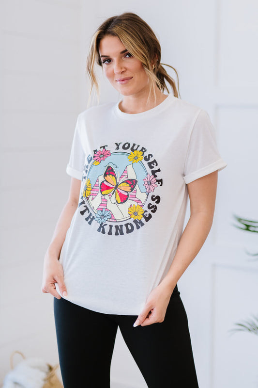 Treat Yourself with Kindness Graphic Tee